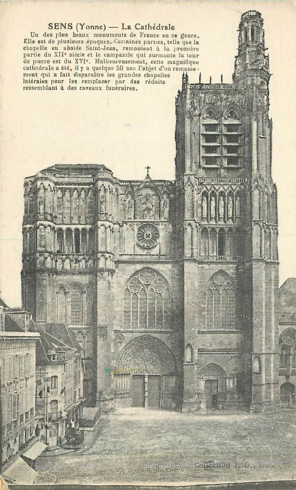 Sens (Yonne) — A Catedral — Coleção P. Sens - Frente