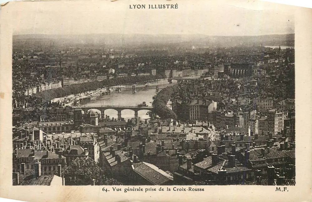Lyon — Vue générale prise de la Croix-Rousse — Lyon Illustré, n°64 - Recto