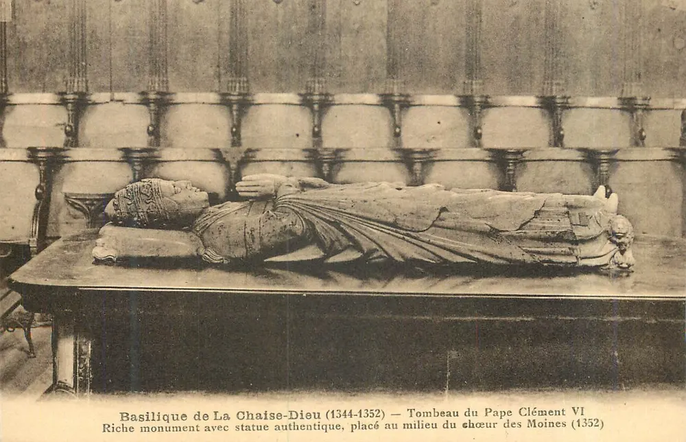 Basilika von La Chaise-Dieu — Grab des Papstes Clement VI (1352) — Verlag ARGRA Toulouse - Vorderseite