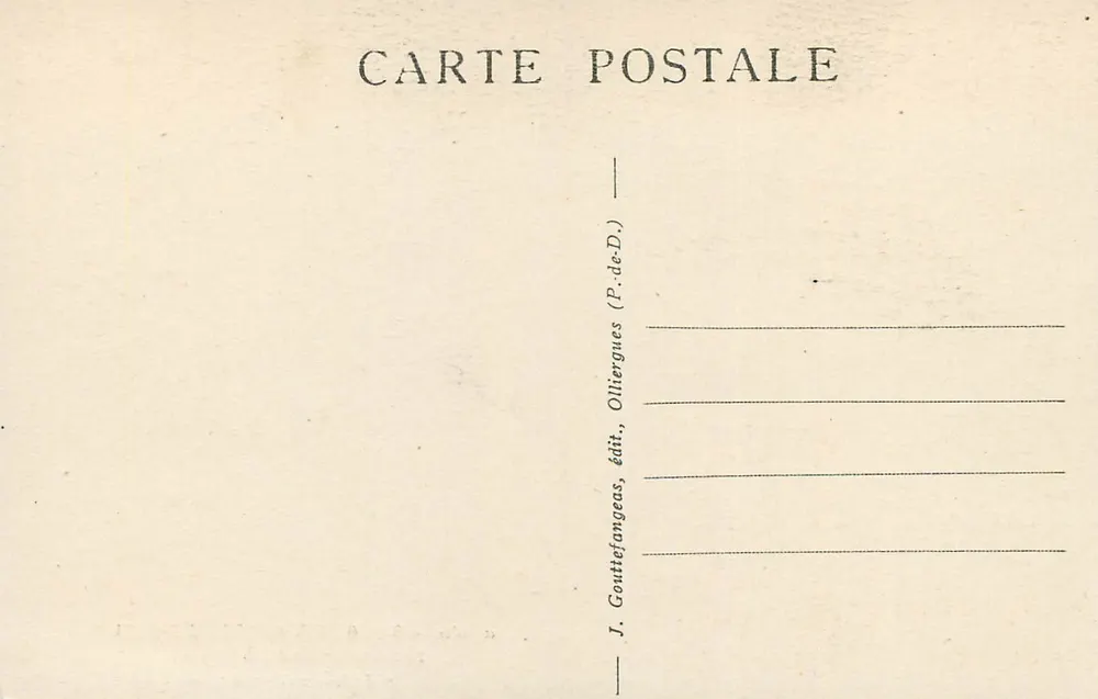 Intérieur de l'Abbaye de La Chaise-Dieu — Jubé du XIVe siècle — G. D'O. n° 5286 - Verso