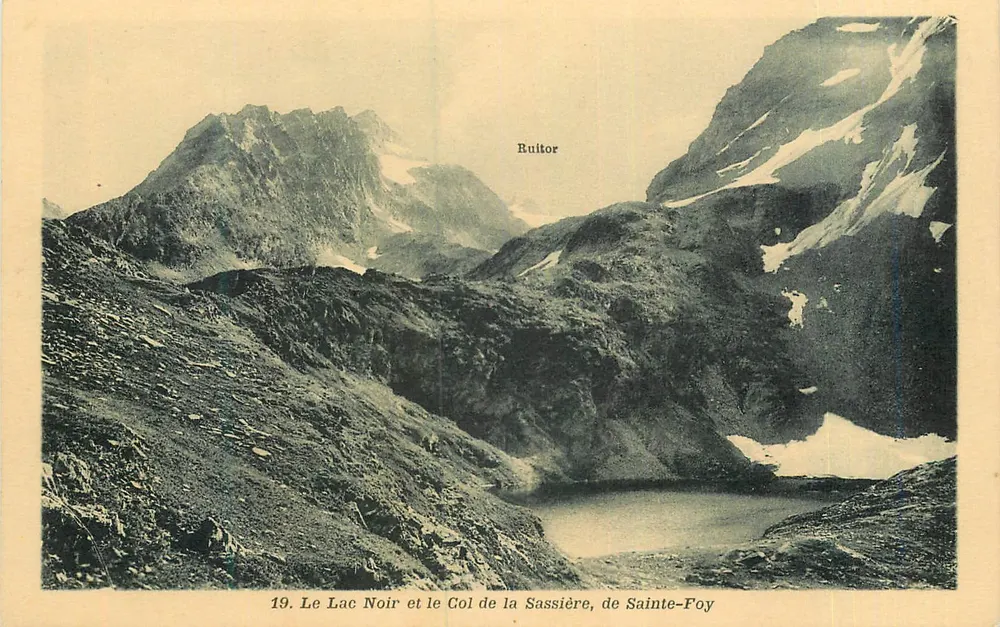 Schwarzer See und Col de la Sassièrè, von Sainte-Foy — Buititor - Vorderseite