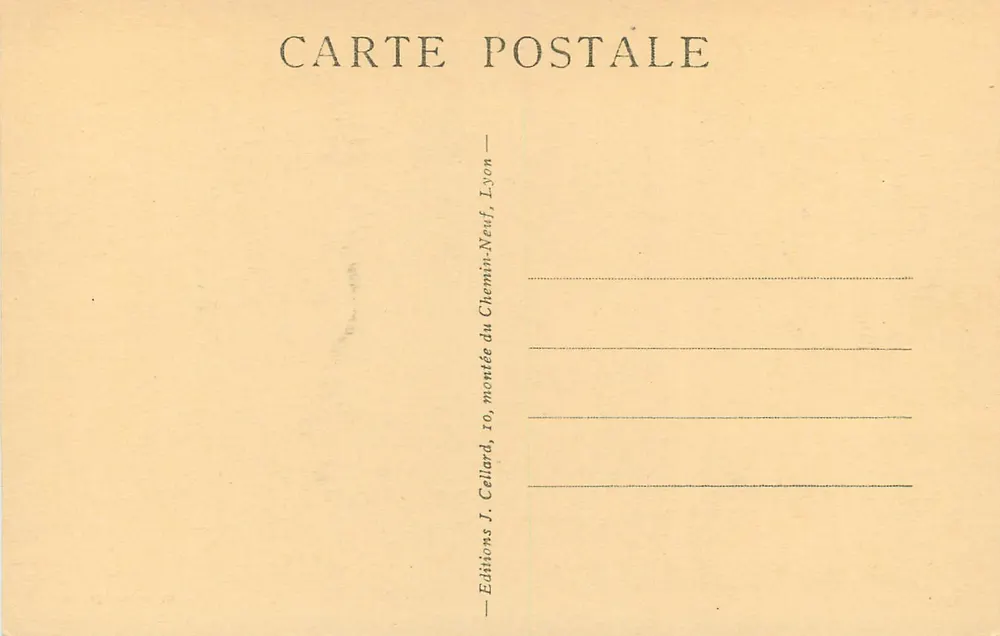 Lyon-Saint-Jean — A Manécanterie — Edições J. Cellard, Lyon - Verso