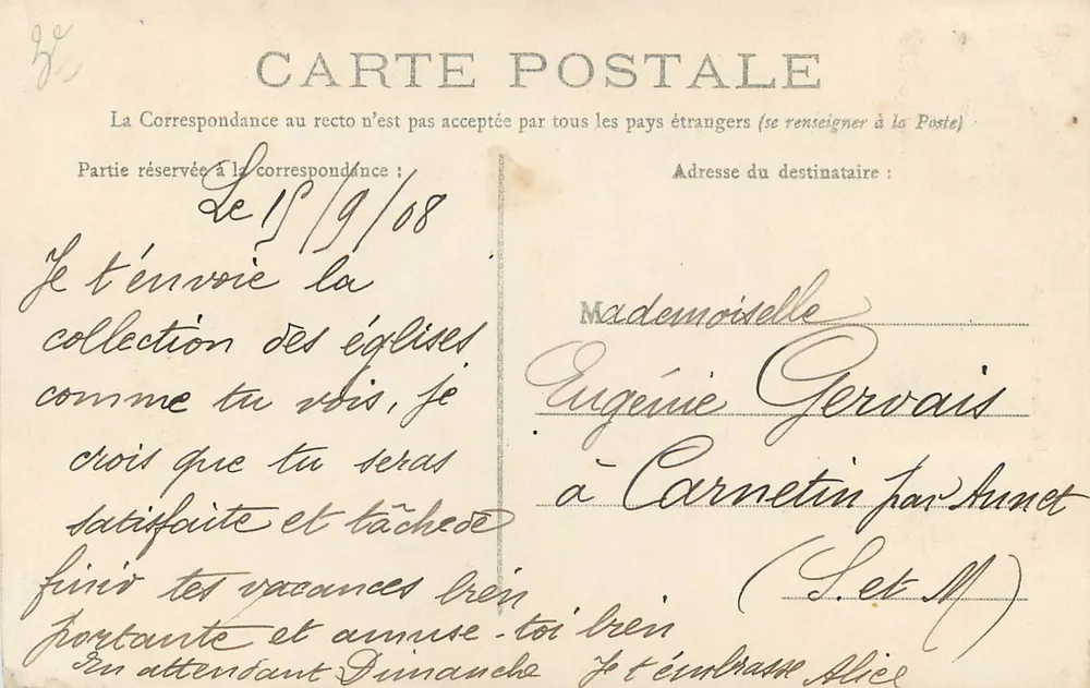 PARIS — Igreja de Santa Elisabet — G. C. Editor - Verso