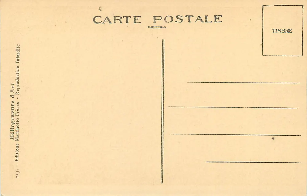 La Route de la Bérarde — La Cascade et le Pont du Diable — Éditions Martinotto Frères - Verso