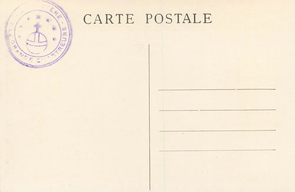Dauphiné — 32. Mosteiro da Grande-Chartreuse — O claustro - Verso