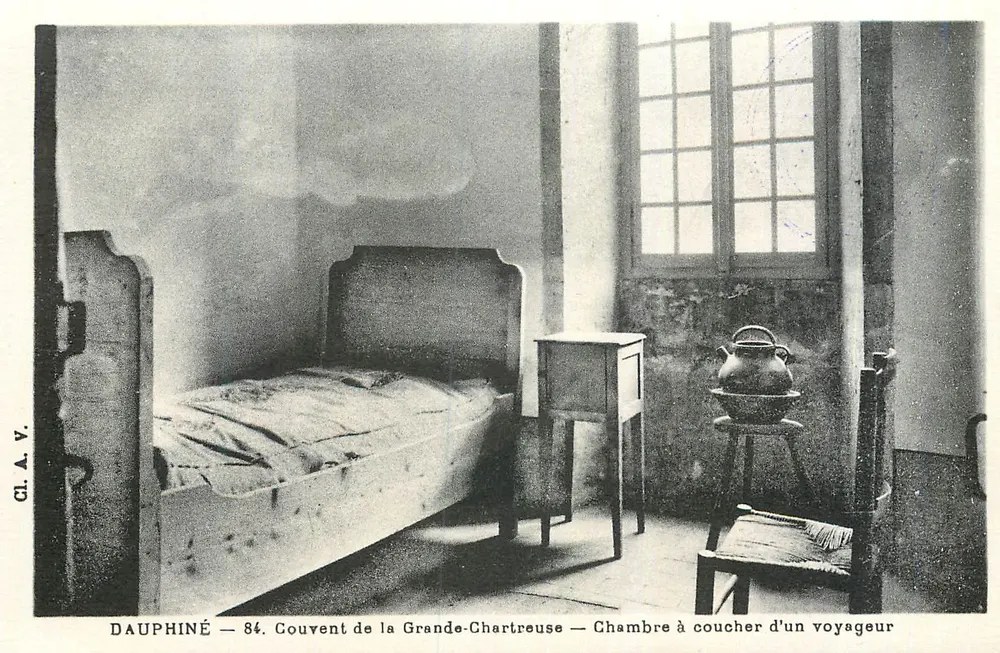 Dauphiné — 84. Kloster der Grande-Chartreuse — Schlafzimmer eines Reisenden - Vorderseite