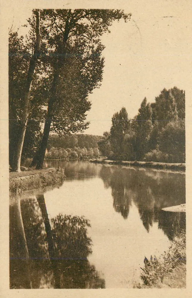 Auxerre — A Árvore Seca e o Canal — Cie des Arts Photomécaniques Paris - Frente