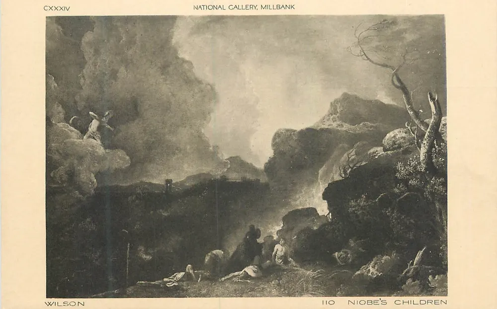 Niobés Kinder — National Gallery, Millbank — Wilson, n° CXXXIV - Vorderseite