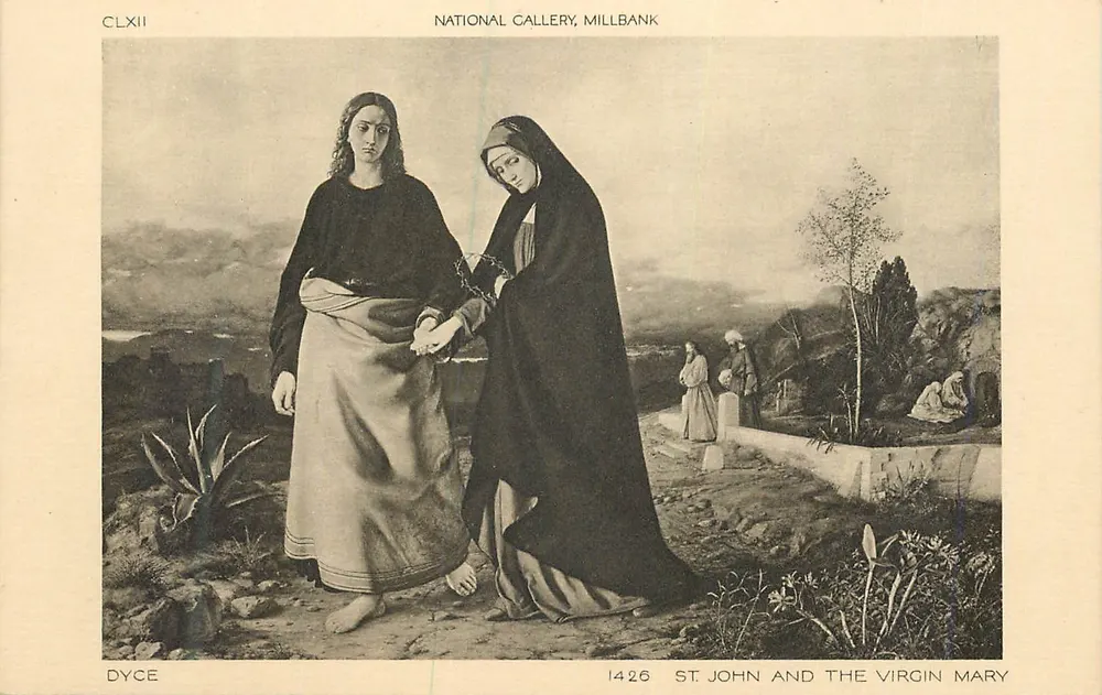 St. John und die Jungfrau Maria — Gemälde von Dyce — National Gallery, Millbank - Vorderseite