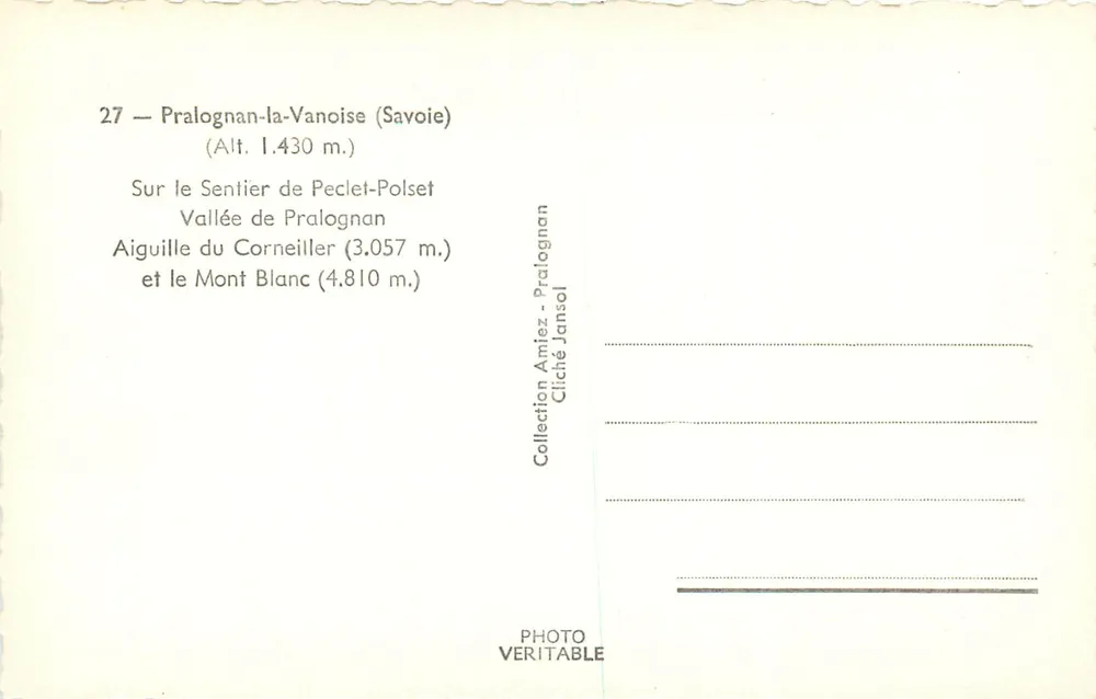 Pralognan-la-Vanoise — Vale de Peclet-Polset — vista montanhosa — Jansol - Verso