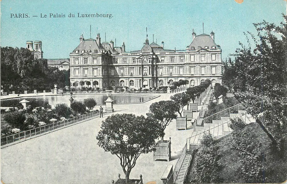 Paris — O Palácio do Luxembourg — editor desconhecido, número de série não visível - Frente