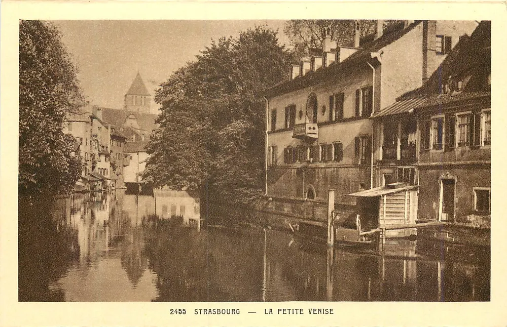 Straasburg — De Kleine Venetië — Ansichtkaarten « La Cigogne » - Voorkant