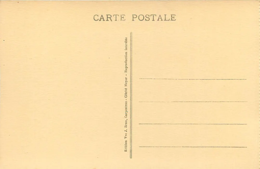 J.-S. Duplessis — Autographenporträt — Musée de Carpentras - Rückseite