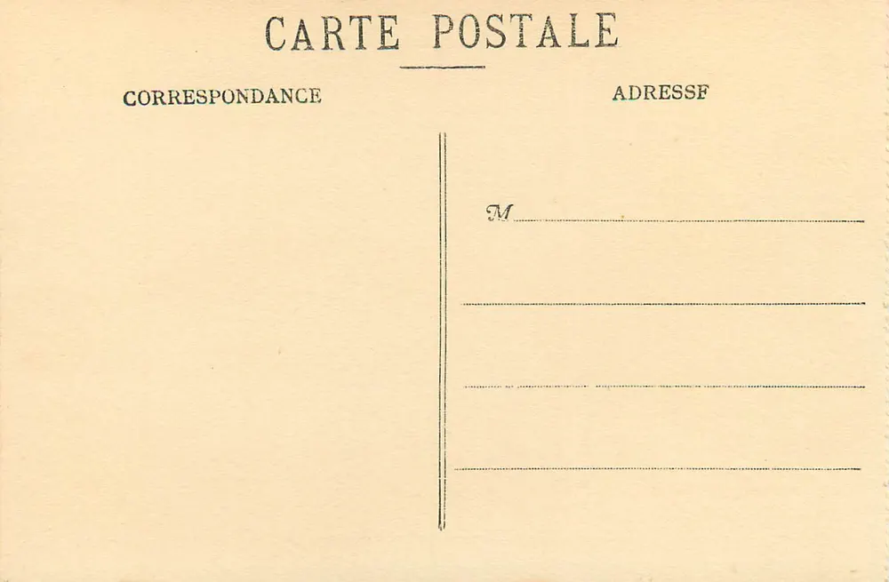 Biarritz — Rocher du Basta — Fototipia Marcel Delboy, Bordeaux - Verso