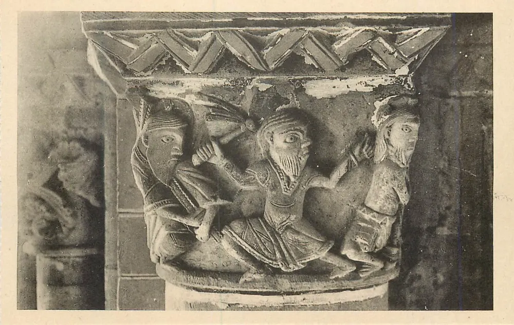 Kirche von Cunault (M-et-L) — Säule 25bis — Die Flagellation - Vorderseite