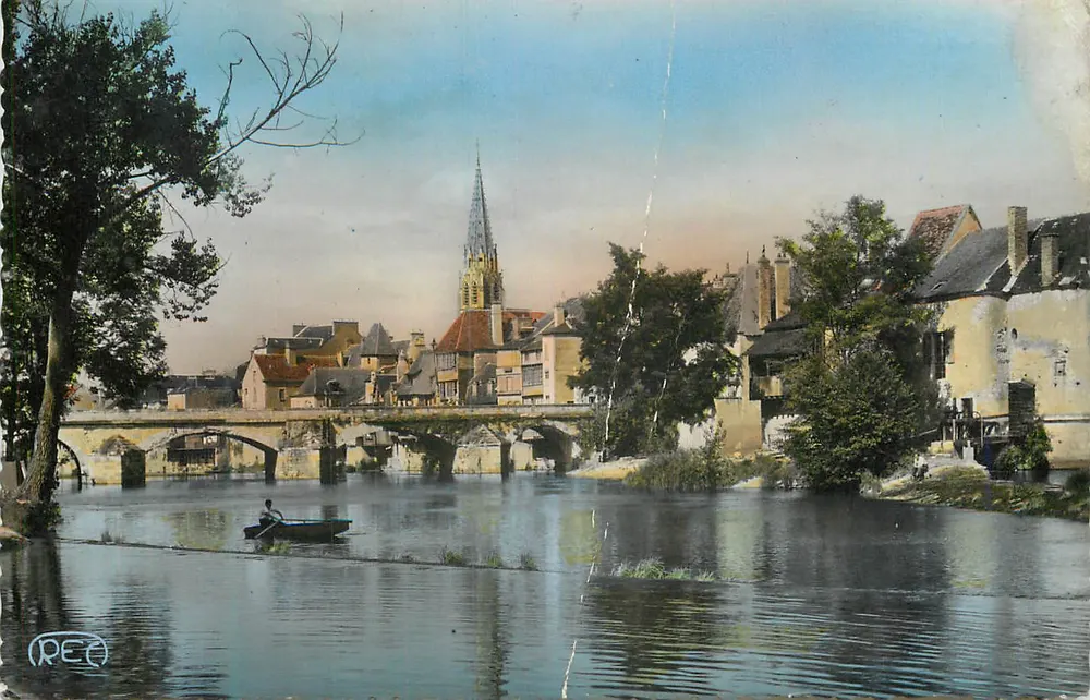 Argenton-sur-Creuse — Die Ufer der Creuse am Pont Neuf — M. ROUSSEL, Photo-Éditeur - Vorderseite