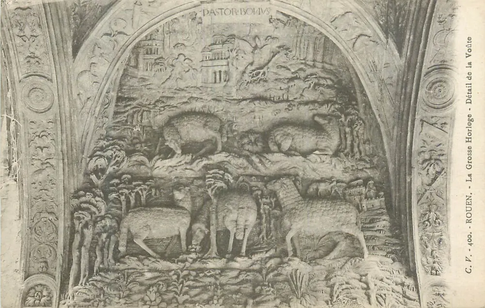 La Grosse Horloge - Détail de la Voûte - Rouen - Recto