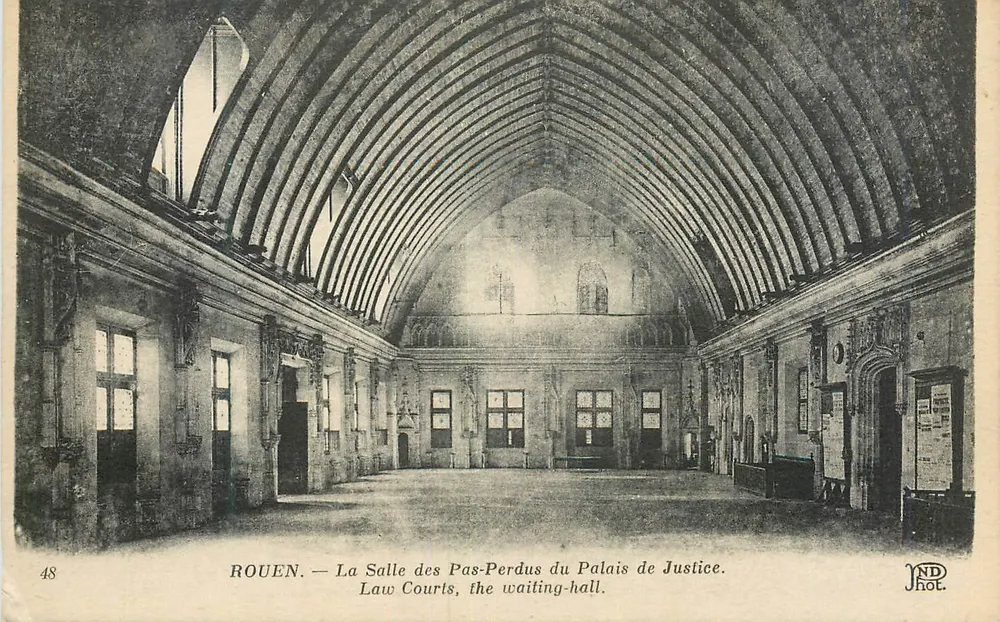 Rouen — La Salle des Pas-Perdus du Palais de Justice — JND Phot. - Recto