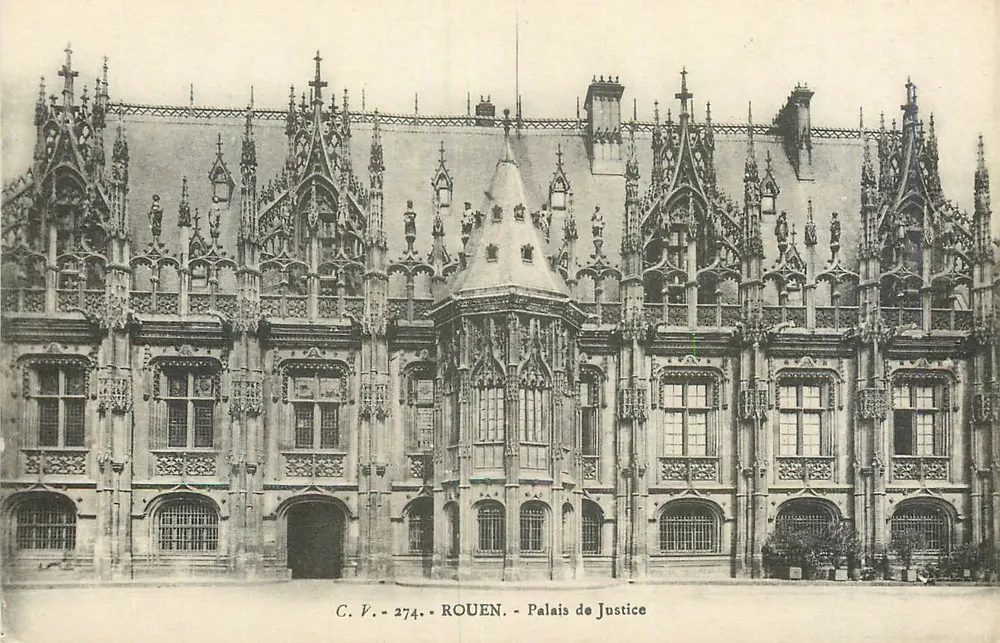 Rouen — Palácio de Justiça — C.V. 274 - Frente