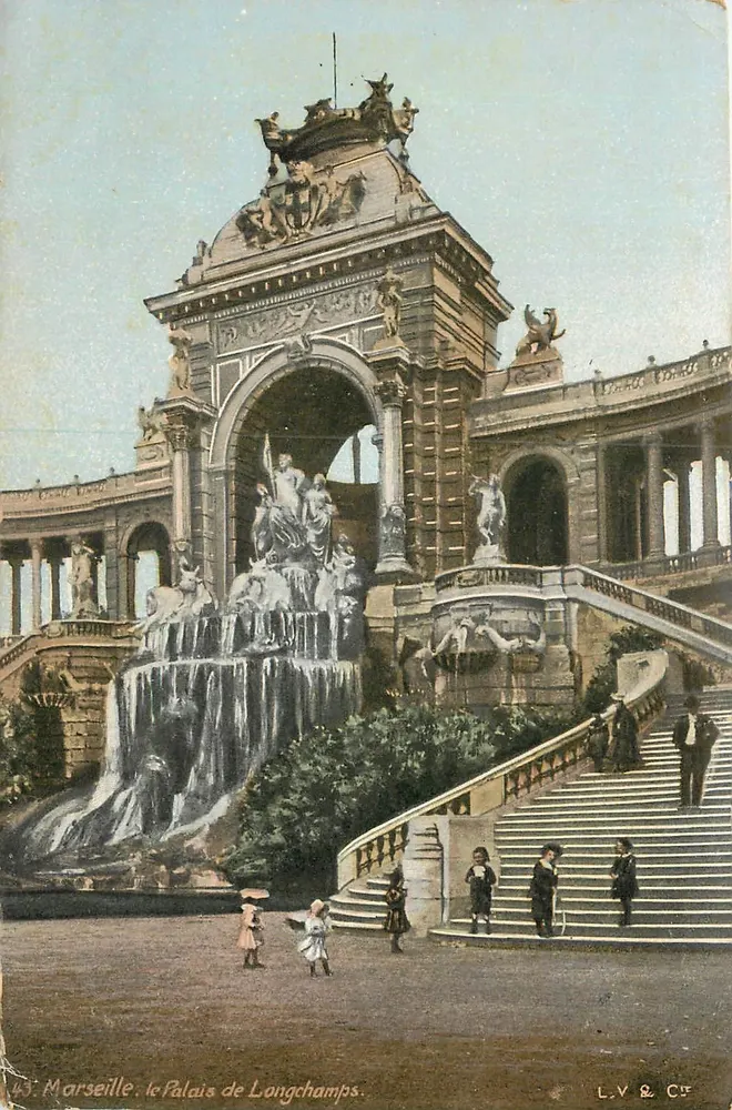 Marseille, le Palais de Longchamps — éditeur L.V. & Cie, n° 45 - Voorkant