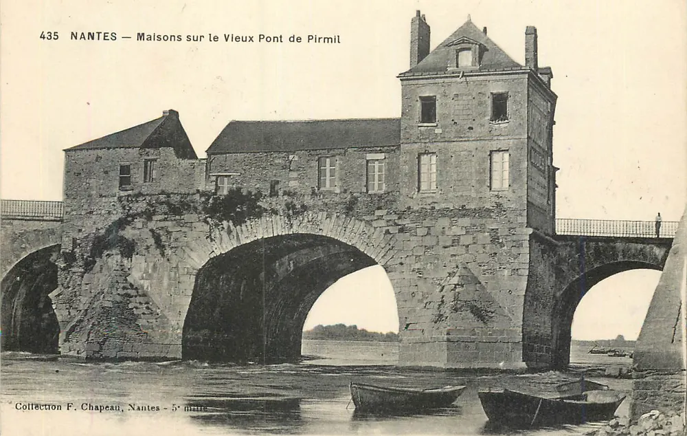 NANTES — Häuser am alten Pont de Pirmil — Sammlung F. Chapeau, Nantes - 5. Serie - Vorderseite