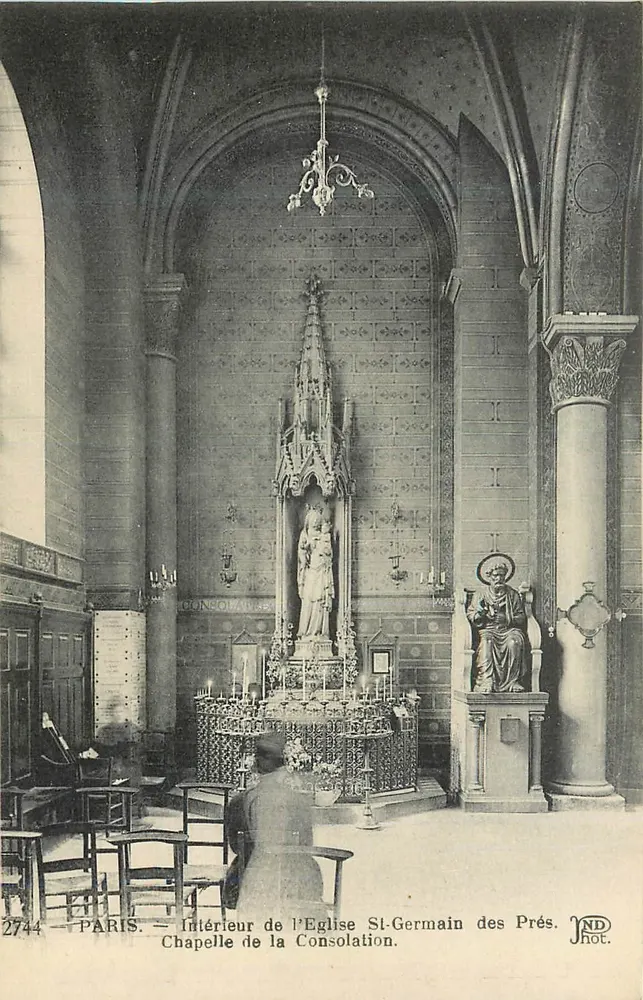Paris — Innenansicht der Kirche St-Germain des Prés — Kapelle der Tröstung — JND Phot. - Vorderseite
