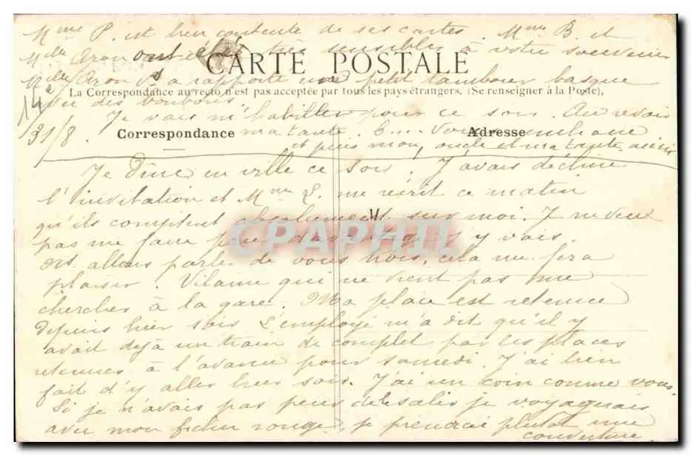 Paris - Mairie du XIVe arrondissement — L. C. Frères, n°45 - Verso