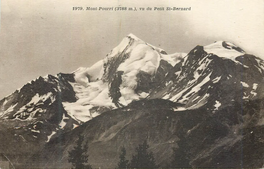 Mont-Pourri (3788 m.) — vu du Petit St-Bernard — A. Doron, Chambréry - Recto