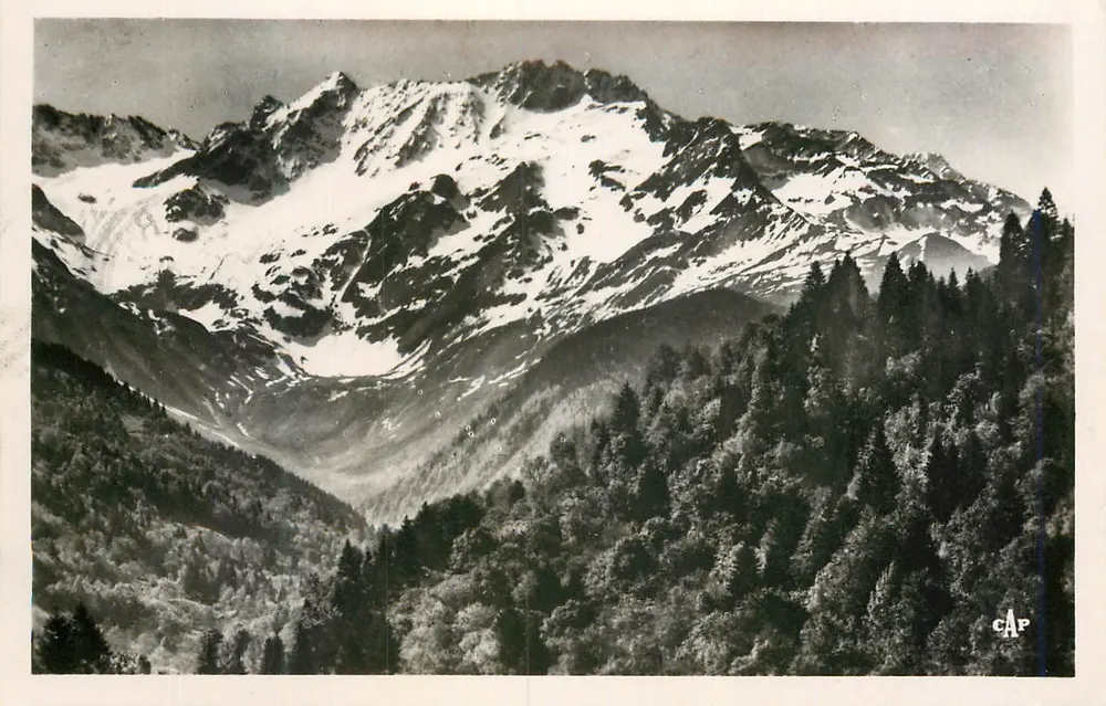 Der Gletscher und das Tal von Gleyzin — Ansicht von der Straße von Allevard nach la Ferrière — Antike Ansichtskarte (51) - Vorderseite