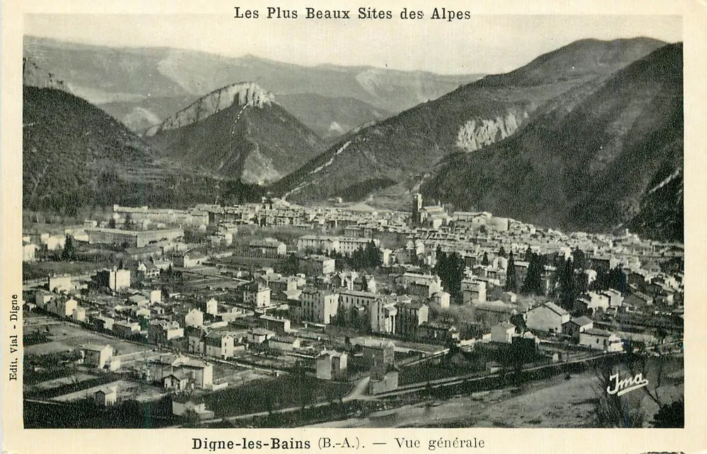 Digne-les-Bains (B.-A.) — Allgemeiner Blick — Die Schönsten Orte der Alpen — Edit. Vial - Digne - Vorderseite