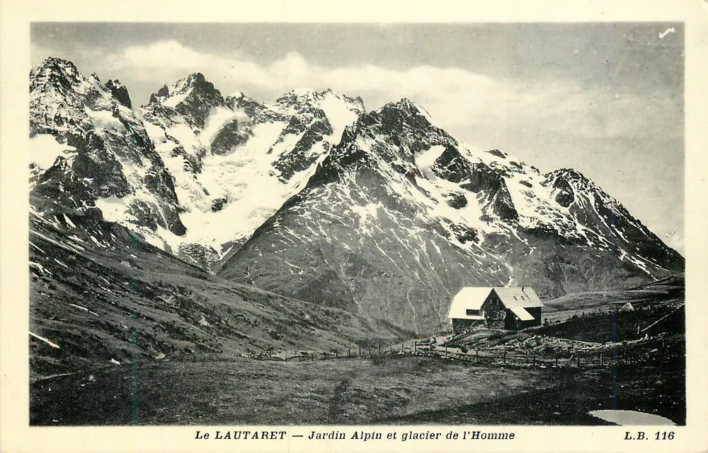 Der LAUTARET — Alpiner Garten und der Glacier de l'Homme — L.B. 116 - Vorderseite