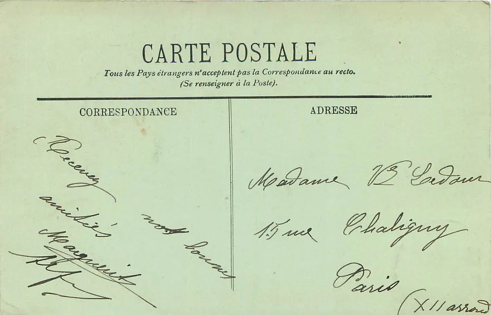 Aigues-Mortes — A Cour de Constance — LL. - Verso
