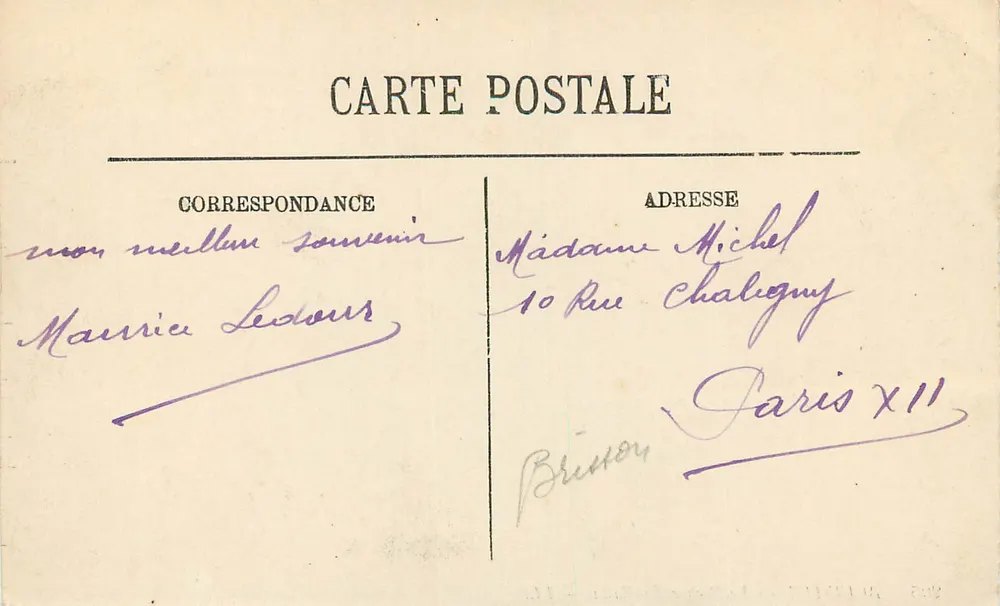 Biarritz — O Rocher du Bastia — LL. n° 205 - Verso