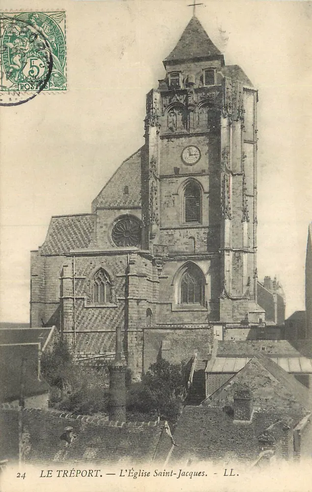 Le Tréport — A Igreja de São Jacó — LL. - Frente