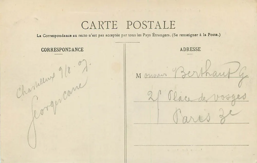 Château de Chastellux — L'Étang et le Château — Pôthain, édit, Avallon - Verso