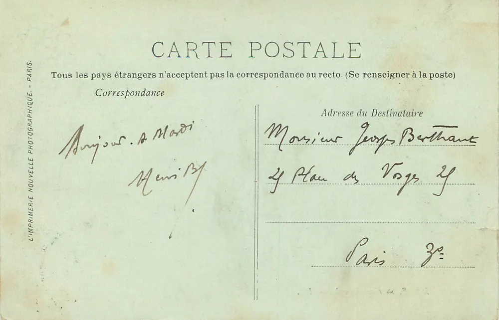 Mers — Vista geral — LL. — L'Imprimerie Nouvelle Photographique, Paris - Verso