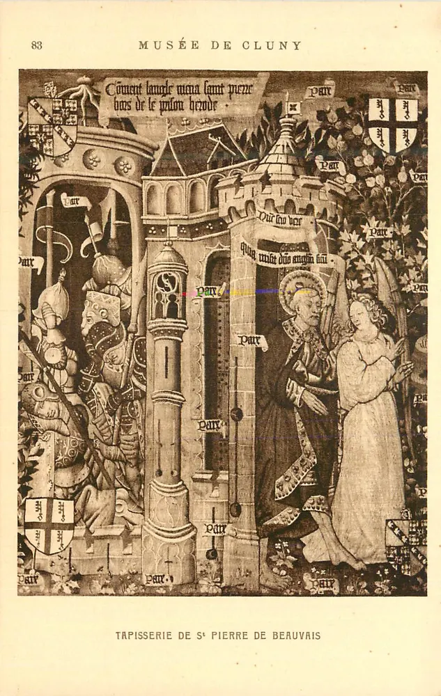 Musée de Cluny — Tapisserie de Saint Pierre de Beauvais — Braun & Cie, Paris - Recto