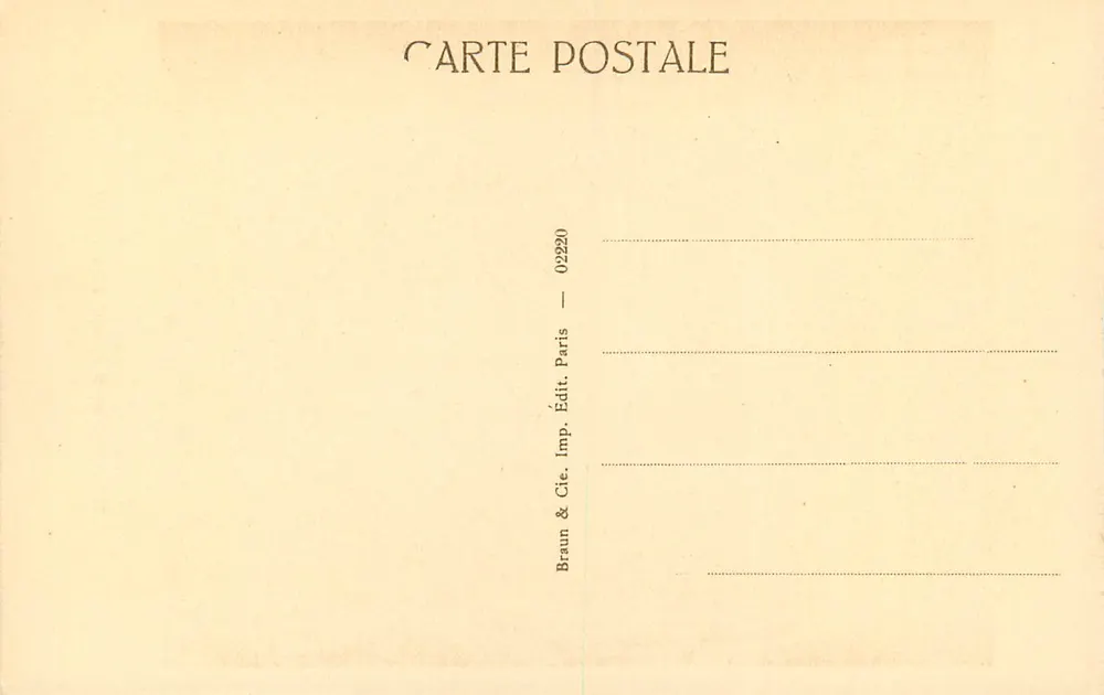 Musée de Cluny — Tapisserie de Saint Pierre de Beauvais — Braun & Cie, Paris - Verso