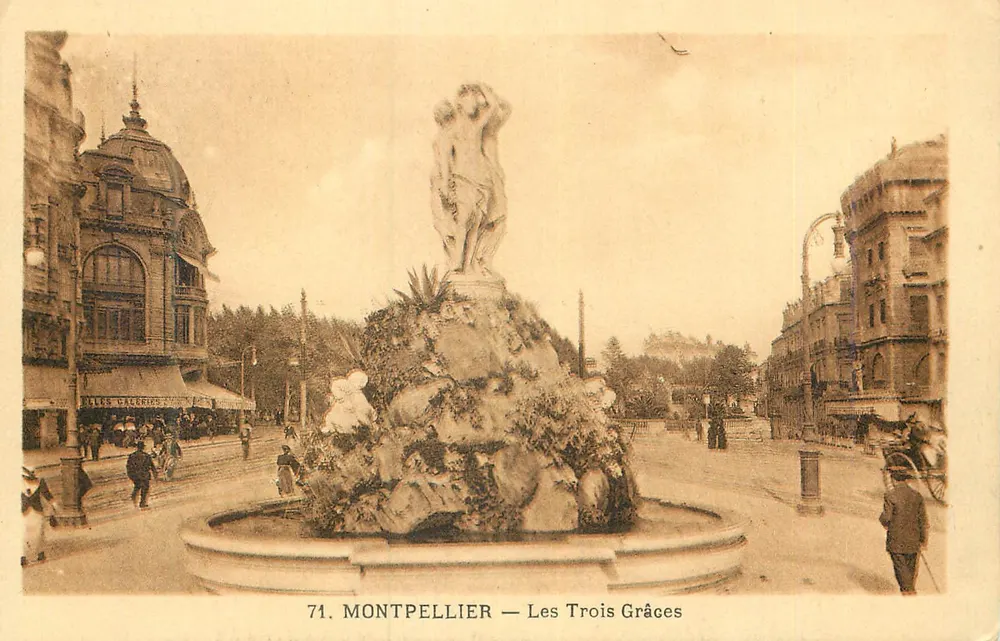 Montpellier — As Três Graças — n°71 - Frente