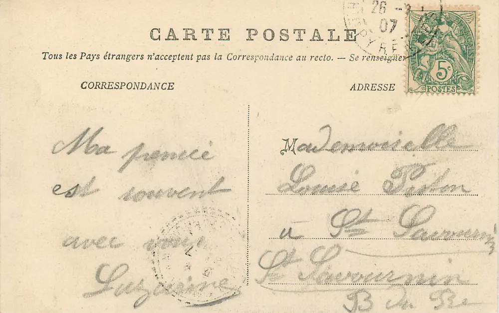 Lourdes — Grot — Wydawca anonimowy, nr 1158 - Rewers