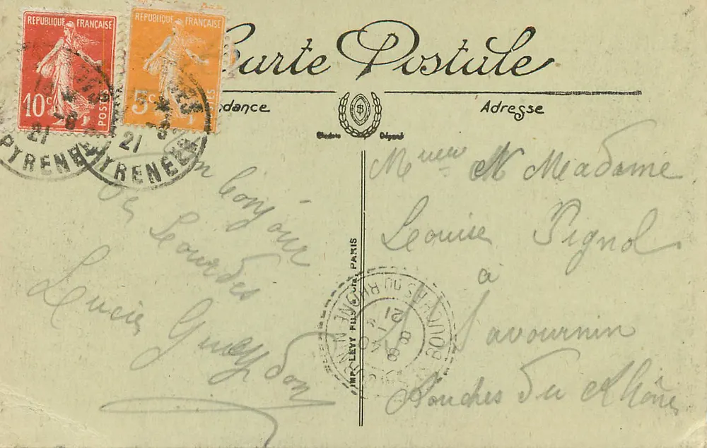 Lourdes — A Basílica — LL. - Verso
