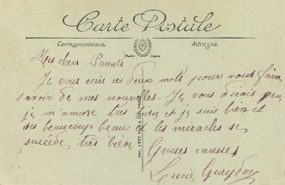 Lourdes — La Bastique — Imp. Lévy Fils & Cie, Paris, n°90 - Verso