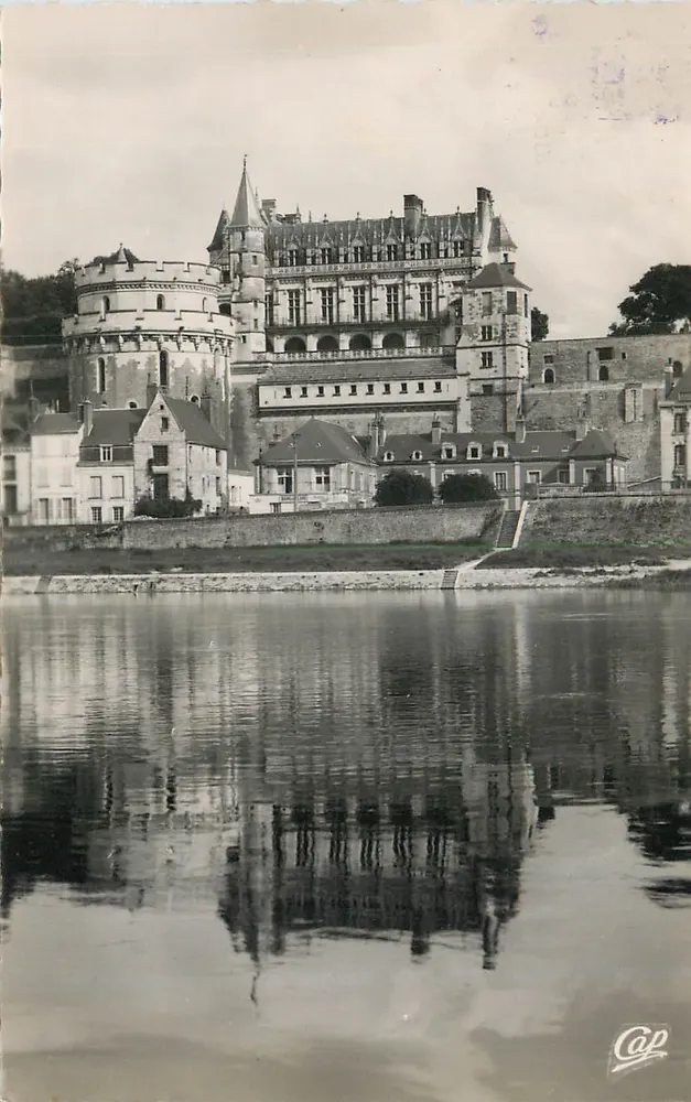 Amboise - As margens do rio Loire e o Castelo (reflexos) — Cie des Arts Photomécaniques, n°200 - Frente