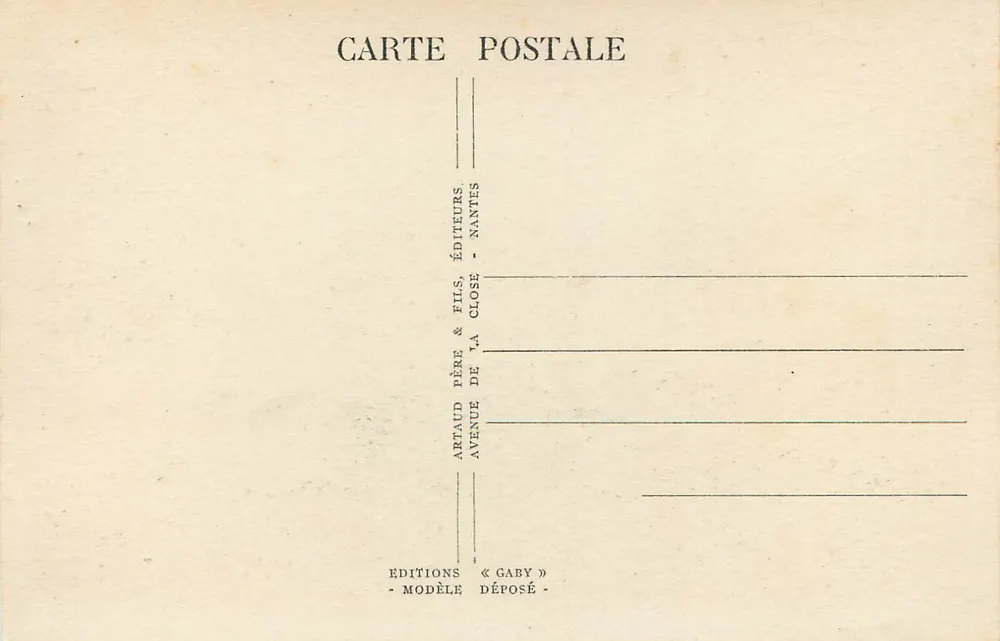 Le Mans (Sarthe) - A Catedral — Gaby, n°6 - Verso