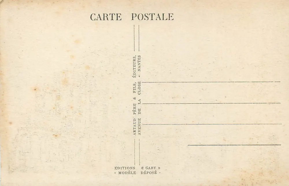 Le Mans (Sarthe) - A Catedral — Saby, n°8 - Verso
