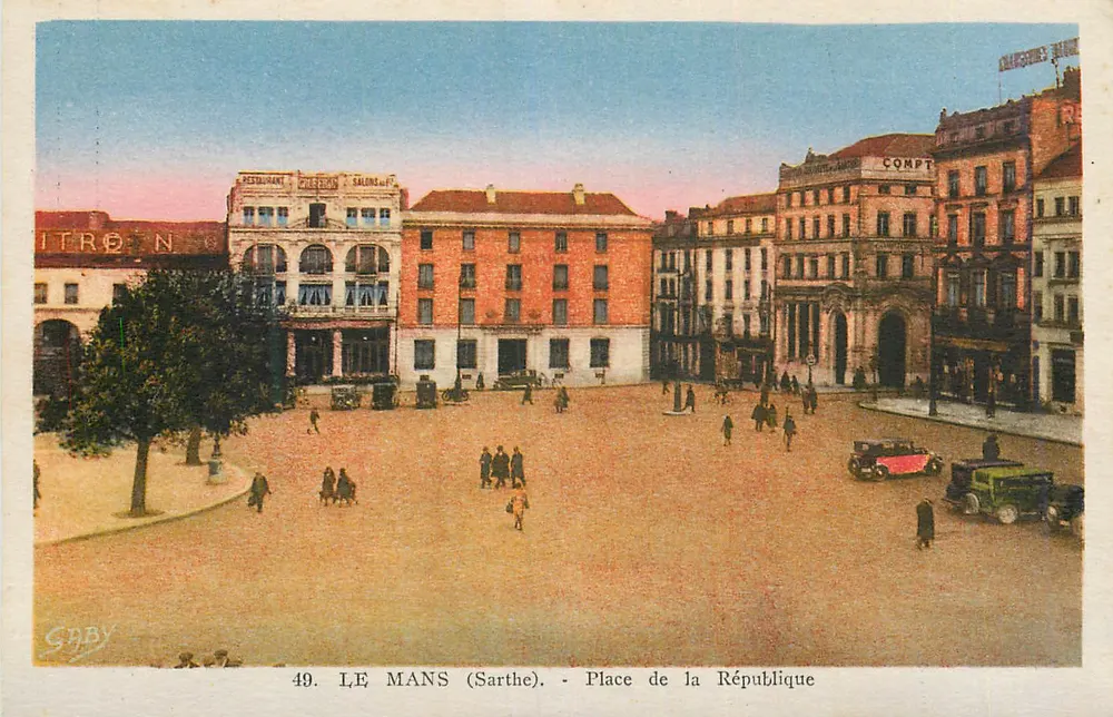 Le Mans (Sarthe) - Place de la République — Editor Gaby, n°49 - Frente