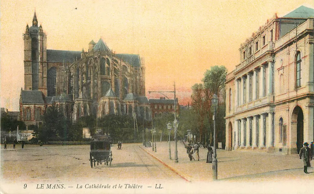 Le Mans — La Cathédrale et le Théâtre — LL. - Recto