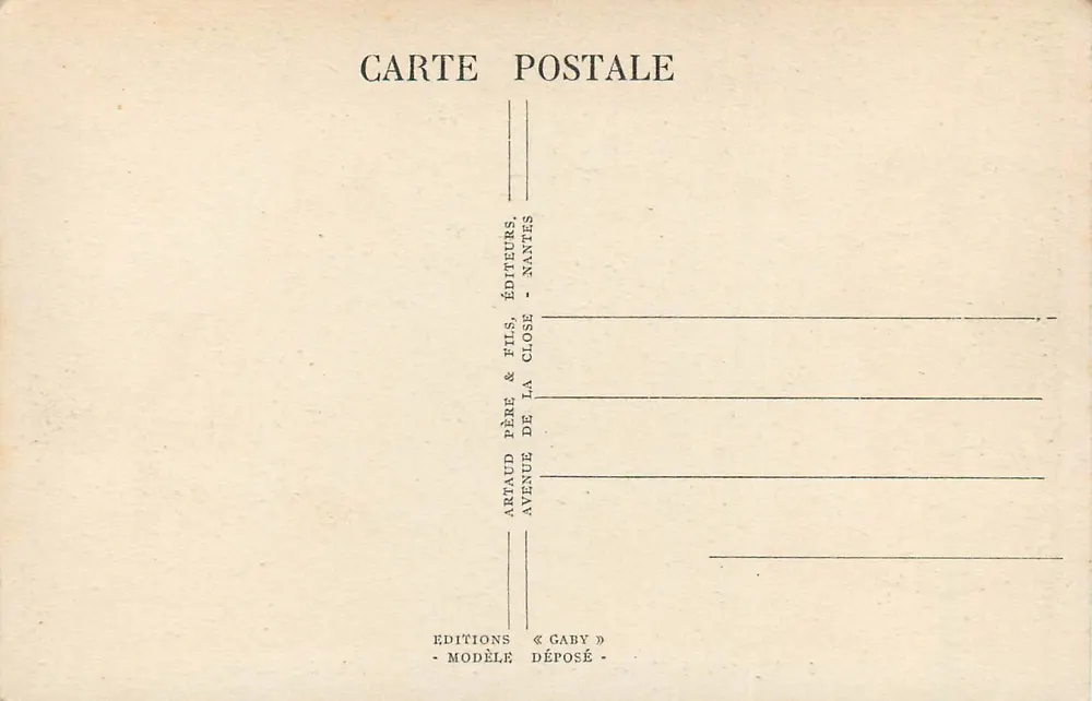 Le Mans (Sarthe) - Place des Jacobins und die Kathedrale — Gaby - Rückseite
