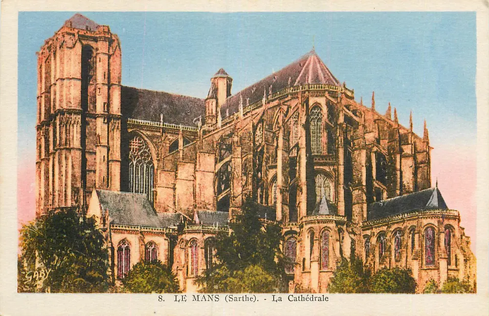 Le Mans (Sarthe) - A Catedral — Saby, n°8 - Frente
