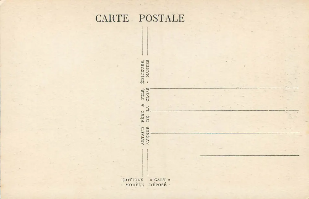 Le Mans (Sarthe) - A Catedral — Saby, n°8 - Verso